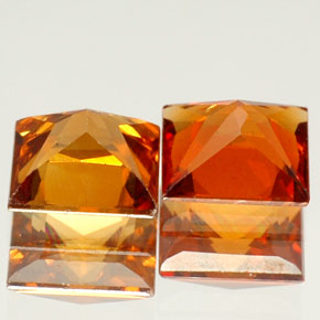 Achetez naturel ct orange grenat hessonite gems, carré, en provenance madagascar chez gemselect. en stock, livraison internationale!