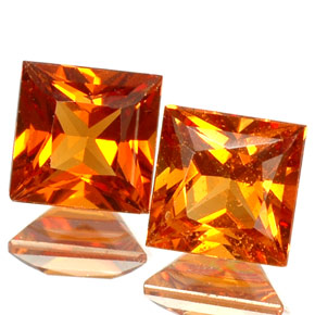 Achetez naturel ct Orange Grenat Hessonite gems, Carré, En provenance Madagascar chez GemSelect. En stock, livraison internationale!