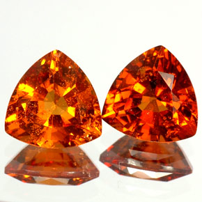 Achetez naturel ct orange grenat hessonite gems, trillion, en provenance madagascar chez gemselect. en stock, livraison internationale!