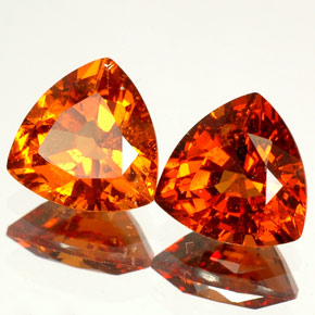 Achetez naturel ct orange grenat hessonite gems, trillion, en provenance madagascar chez gemselect. en stock, livraison internationale!