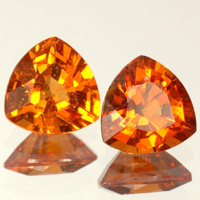 Achetez naturel ct orange grenat hessonite gems, trillion, en provenance madagascar chez gemselect. en stock, livraison internationale!