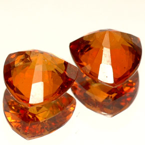 Achetez naturel ct orange grenat hessonite gems, trillion, en provenance madagascar chez gemselect. en stock, livraison internationale!
