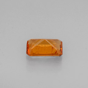 Grenat hessonite orange naturelle taille émeraude, 0,50 ct, VS-SI