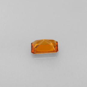 Grenat Hessonite Mandarine Orange naturelle Taille émeraude, 0.63 ct, VS