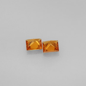Achetez naturel ct orange grenat hessonite gems, carré, en provenance madagascar chez gemselect. en stock, livraison internationale!