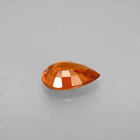 Grenat hessonite orange naturelle en forme de poire, 0,84 ct, SI