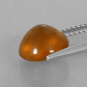 Grenat hessonite orange naturelle transparent, 3,80 ct, transparent / translucide