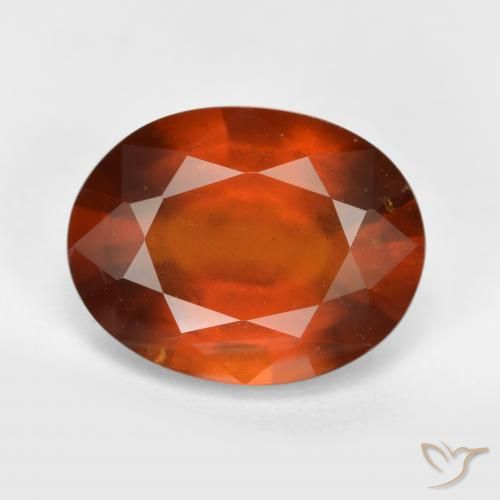 Grenat Hessonite Orange foncé naturelle Coupe ovale, 5.57 ct, VS-SI