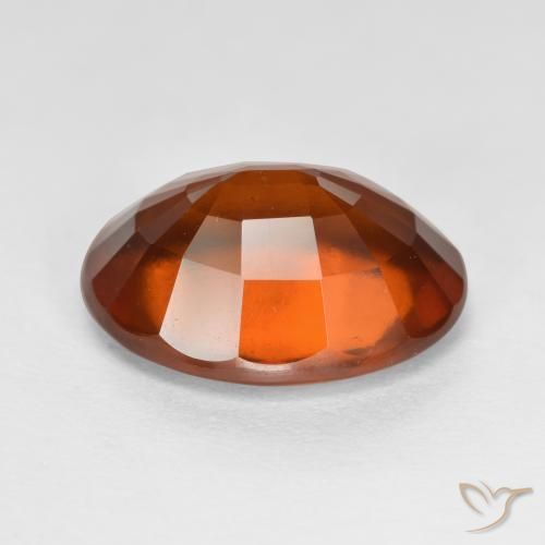 Grenat Hessonite Orange foncé naturelle Coupe ovale, 5.57 ct, VS-SI