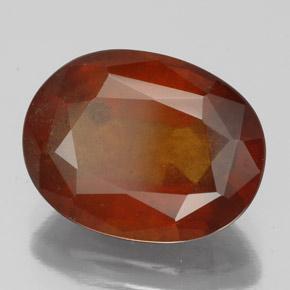 Grenat Hessonite Orange rougeâtre naturelle Coupe ovale, 6.22 ct, VS-SI
