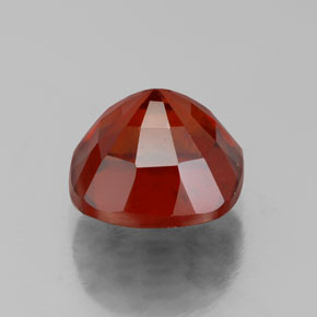 Grenat hessonite orange naturelle coupe coussin, 3,08 ct, VS