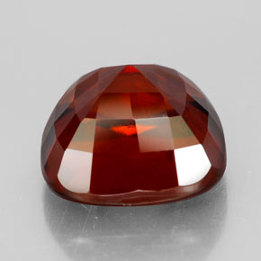 Grenat hessonite orange naturelle coupe coussin, 8,60 ct, VS