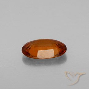 Grenat Hessonite Orange foncé naturelle ovale, 1.57 ct, VS