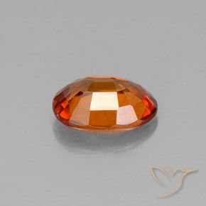 Grenat Hessonite Orange foncé naturelle ovale, 1.61 ct, VS-SI