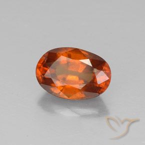 Grenat Hessonite Medium-Dark Orange  naturelle Coupe ovale, 1.64 ct, VS-SI