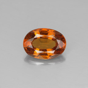 Grenat Hessonite Cannelle Orange naturelle Coupe ovale, 1.32 ct, VS-SI