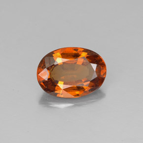 Grenat Hessonite Cannelle Orange naturelle Coupe ovale, 1.32 ct, VS-SI