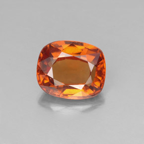Grenat hessonite orange naturelle coupe coussin, 1,84 ct, VS-SI