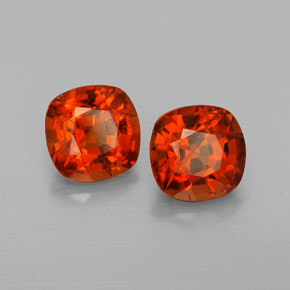Achetez naturel ct orange grenat hessonite gems, coupe coussin, en provenance sri lanka (ceylan) chez gemselect. en stock, livraison internationale!