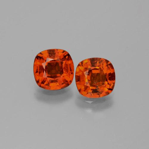 Achetez naturel 3,13ct orange grenat hessonite gems, coupe coussin, en provenance sri lanka chez gemselect. en stock, livraison internationale!