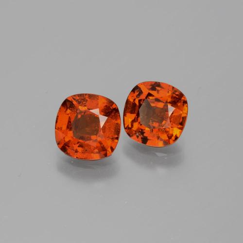 Achetez naturel 3,13ct orange grenat hessonite gems, coupe coussin, en provenance sri lanka chez gemselect. en stock, livraison internationale!