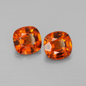 Achetez naturel ct Cannelle Orange Grenat Hessonite gems, Coupe coussin, En provenance Sri Lanka (Ceylan) chez GemSelect. En stock, livraison internationale!
