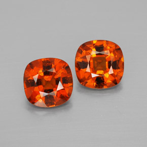 Achetez naturel ct Cannelle Orange Grenat Hessonite gems, Coupe coussin, En provenance Sri Lanka (Ceylan) chez GemSelect. En stock, livraison internationale!