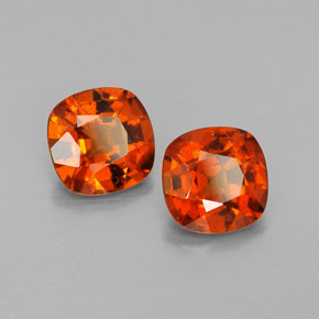 Achetez naturel ct Cannelle Orange Grenat Hessonite gems, Coupe coussin, En provenance Sri Lanka (Ceylan) chez GemSelect. En stock, livraison internationale!