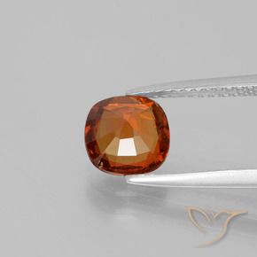 Grenat Hessonite Orange rougeâtre naturelle Coussin, 1.54 ct, VS