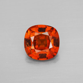 Grenat Hessonite Rouge moyen naturelle Coupe coussin, 1.50 ct, SI