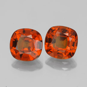 Achetez naturel ct orange grenat hessonite gems, coupe coussin, en provenance sri lanka (ceylan) chez gemselect. en stock, livraison internationale!