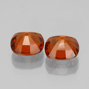 Achetez naturel ct orange grenat hessonite gems, coupe coussin, en provenance sri lanka (ceylan) chez gemselect. en stock, livraison internationale!