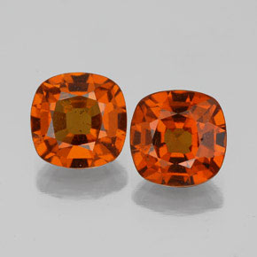 Achetez naturel 3,23ct orange grenat hessonite gems, coupe coussin, en provenance sri lanka chez gemselect. en stock, livraison internationale!