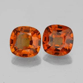 Achetez naturel 3,23ct orange grenat hessonite gems, coupe coussin, en provenance sri lanka chez gemselect. en stock, livraison internationale!