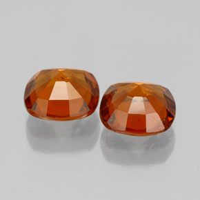 Achetez naturel 3,23ct orange grenat hessonite gems, coupe coussin, en provenance sri lanka chez gemselect. en stock, livraison internationale!