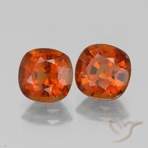Shop natural 3.17ct Ambre orange Grenat Hessonite gems, Coussin, from Sri Lanka at GemSelect. In stock, global shipping!