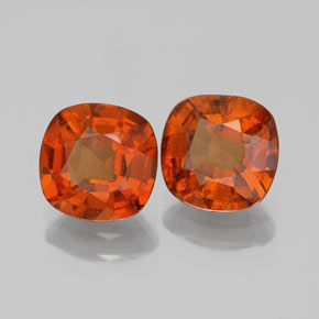 Achetez naturel 3.21ct Orange moyen Grenat Hessonite gems, Coupe coussin, En provenance Sri Lanka chez GemSelect. En stock, livraison internationale!