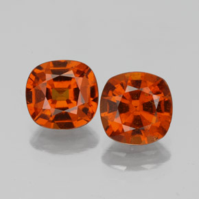 Achetez naturel 3.01ct Orange moyen Grenat Hessonite gems, Coupe coussin, En provenance Sri Lanka chez GemSelect. En stock, livraison internationale!