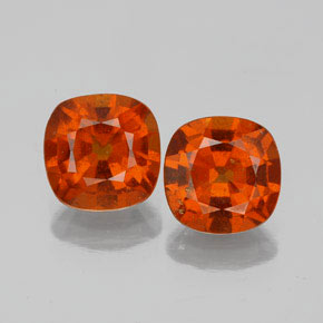Achetez naturel 3,13ct orange grenat hessonite gems, coupe coussin, en provenance sri lanka chez gemselect. en stock, livraison internationale!