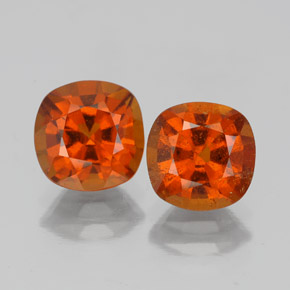Achetez naturel 3.53ct Cannelle Orange Grenat Hessonite gems, Coupe coussin, En provenance Sri Lanka chez GemSelect. En stock, livraison internationale!