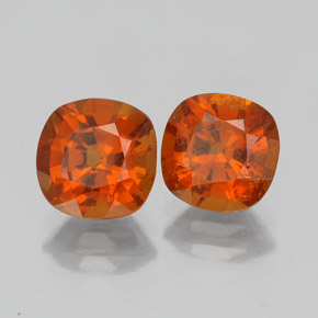 Achetez naturel 3.53ct Cannelle Orange Grenat Hessonite gems, Coupe coussin, En provenance Sri Lanka chez GemSelect. En stock, livraison internationale!