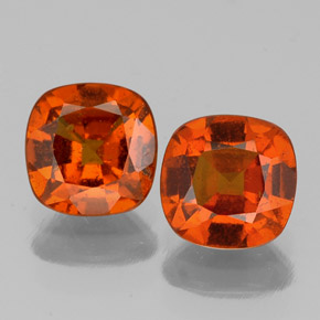 Achetez naturel 1,98ct orange grenat hessonite gems, coupe coussin, en provenance sri lanka chez gemselect. en stock, livraison internationale!