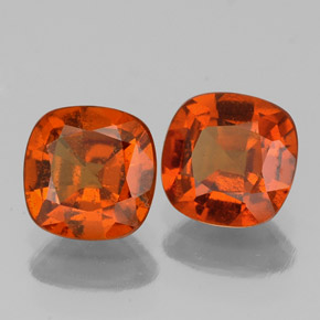 Achetez naturel 1,98ct orange grenat hessonite gems, coupe coussin, en provenance sri lanka chez gemselect. en stock, livraison internationale!