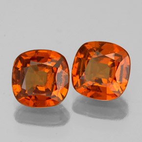 Achetez naturel ct orange grenat hessonite gems, coupe coussin, en provenance sri lanka (ceylan) chez gemselect. en stock, livraison internationale!