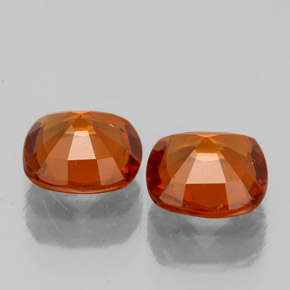 Achetez naturel ct orange grenat hessonite gems, coupe coussin, en provenance sri lanka (ceylan) chez gemselect. en stock, livraison internationale!