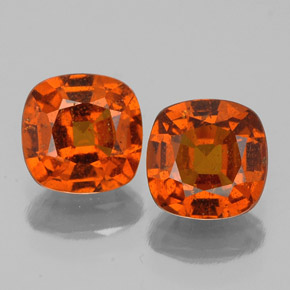 Achetez naturel 2,08ct orange grenat hessonite gems, coupe coussin, en provenance sri lanka chez gemselect. en stock, livraison internationale!
