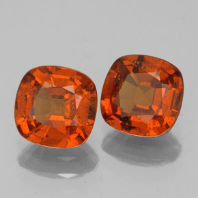 Achetez naturel 2,08ct orange grenat hessonite gems, coupe coussin, en provenance sri lanka chez gemselect. en stock, livraison internationale!