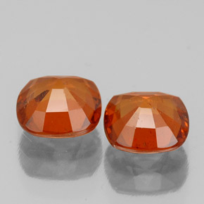Achetez naturel 2,08ct orange grenat hessonite gems, coupe coussin, en provenance sri lanka chez gemselect. en stock, livraison internationale!