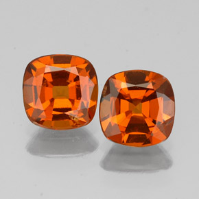 Achetez naturel ct orange grenat hessonite gems, coupe coussin, en provenance sri lanka (ceylan) chez gemselect. en stock, livraison internationale!