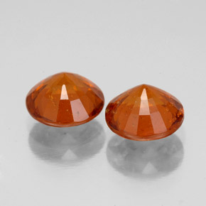 Achetez naturel ct orange grenat hessonite gems, coupe roude, en provenance sri lanka (ceylan) chez gemselect. en stock, livraison internationale!